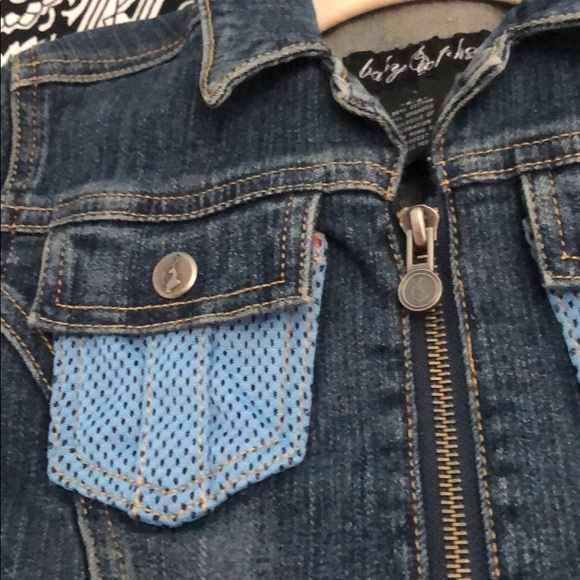 GIRLS BABY PHAT DENIM ZIP FRONT W/PATCHES DRESS - Picture 5 of 15